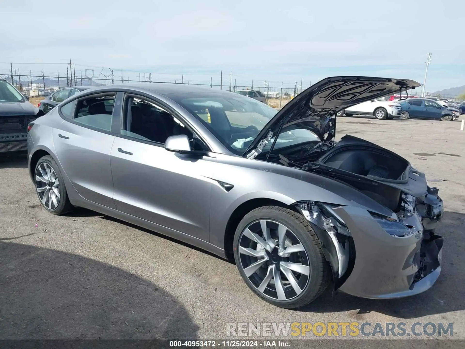 13 fotografías del automóvil dañado 5YJ3E1EB8SF896423 TESLA MODEL 3 2025