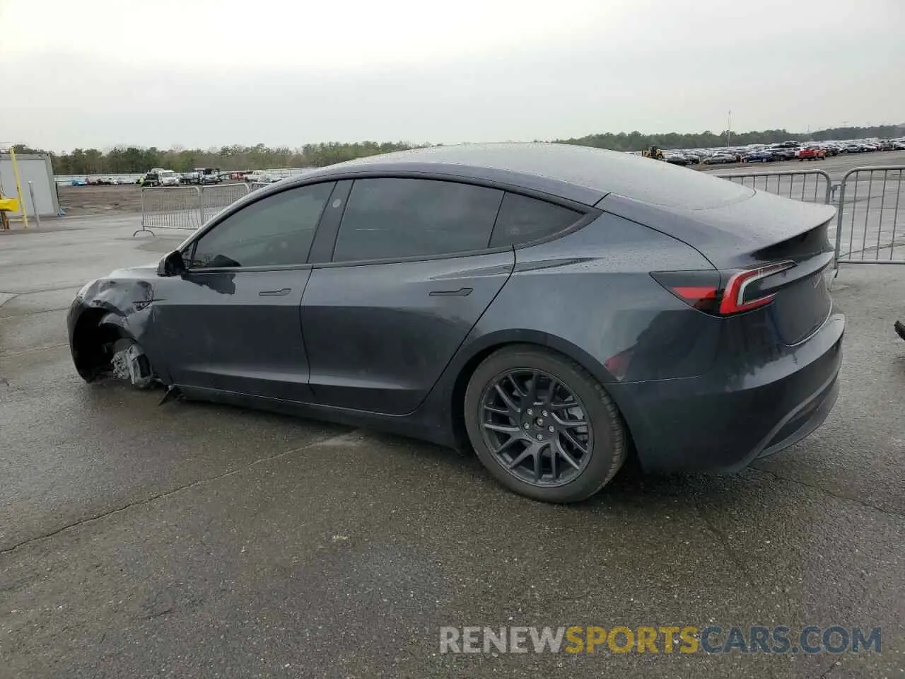 2 fotografías del automóvil dañado 5YJ3E1EB8SF927606 TESLA MODEL 3 2025