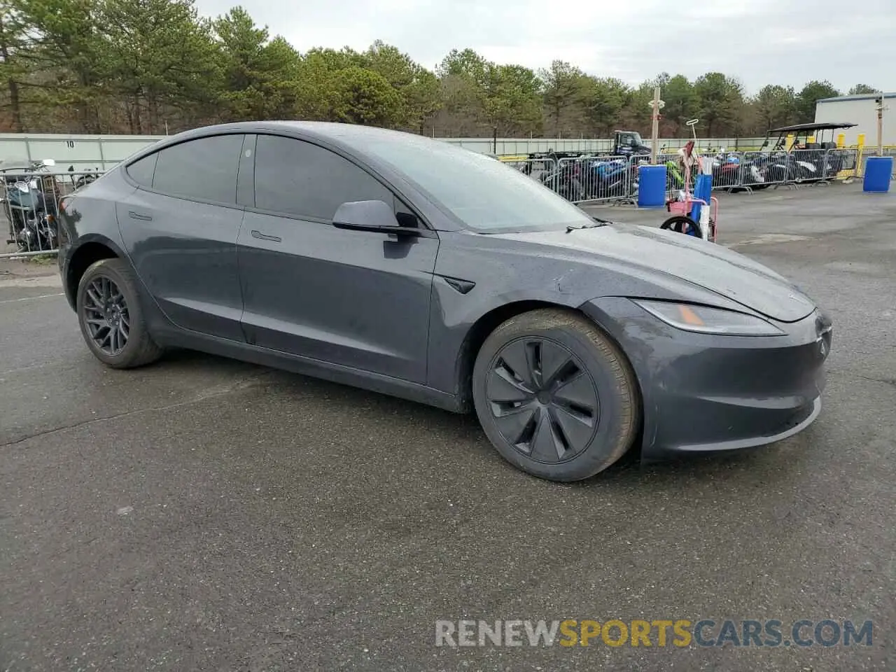 4 fotografías del automóvil dañado 5YJ3E1EB8SF927606 TESLA MODEL 3 2025