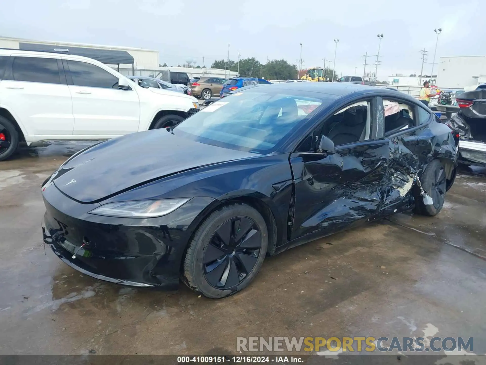 2 fotografías del automóvil dañado 5YJ3E1EB9SF879372 TESLA MODEL 3 2025