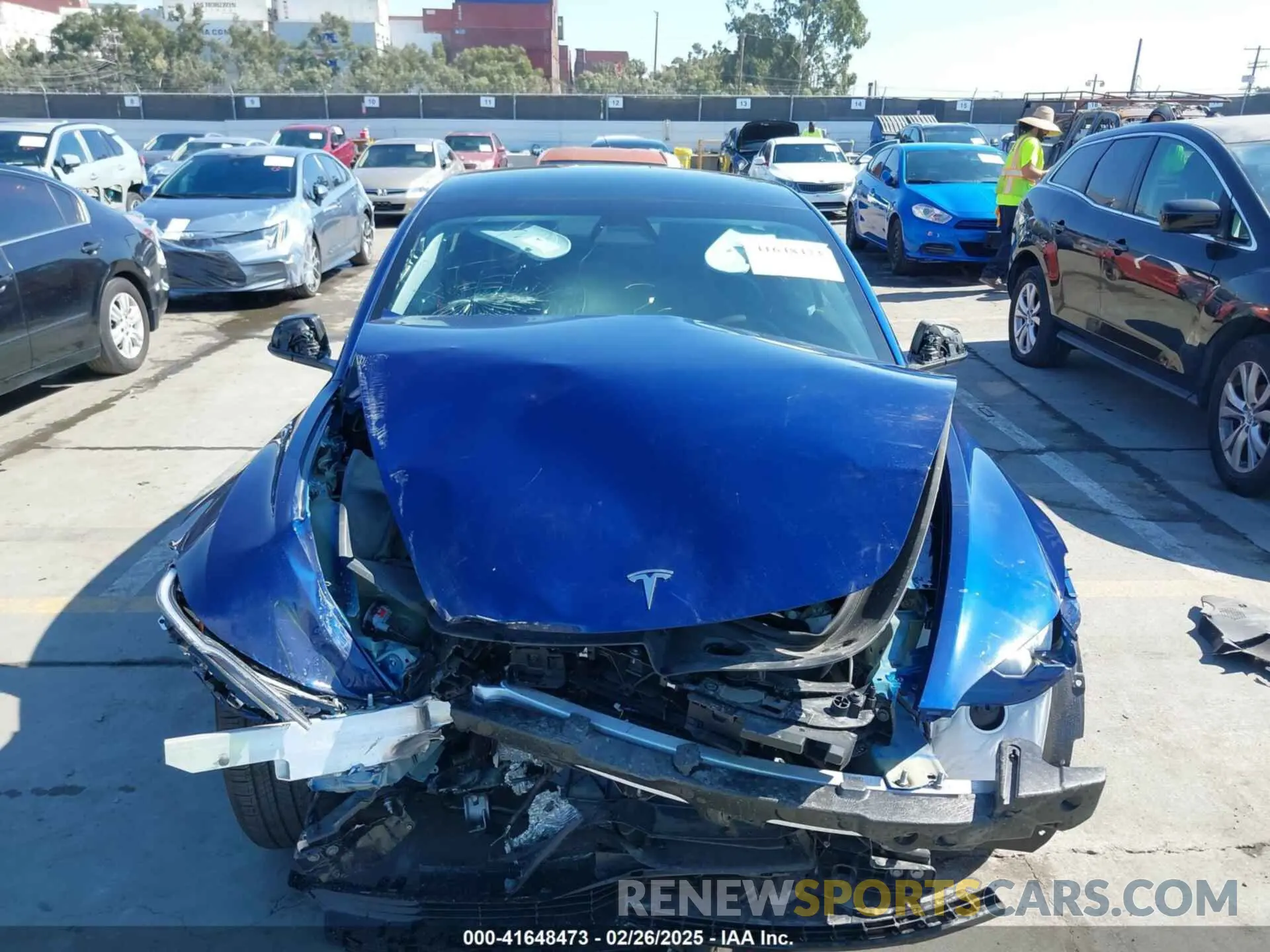 12 fotografías del automóvil dañado 5YJ3E1EB9SF886175 TESLA MODEL 3 2025