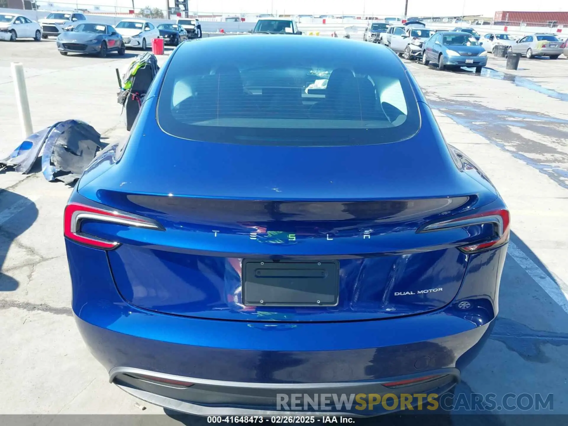 16 fotografías del automóvil dañado 5YJ3E1EB9SF886175 TESLA MODEL 3 2025