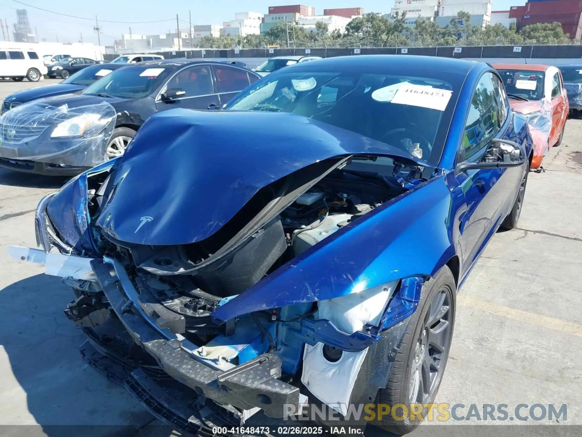 6 fotografías del automóvil dañado 5YJ3E1EB9SF886175 TESLA MODEL 3 2025
