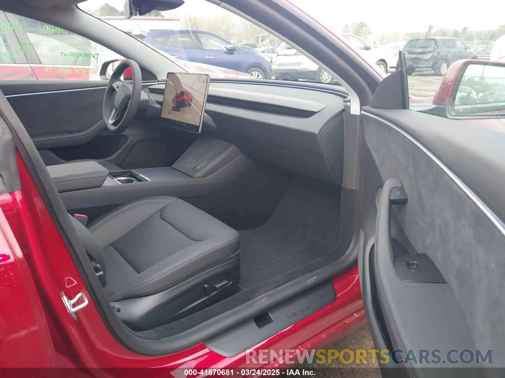 5 fotografías del automóvil dañado 5YJ3E1EB9SF928781 TESLA MODEL 3 2025
