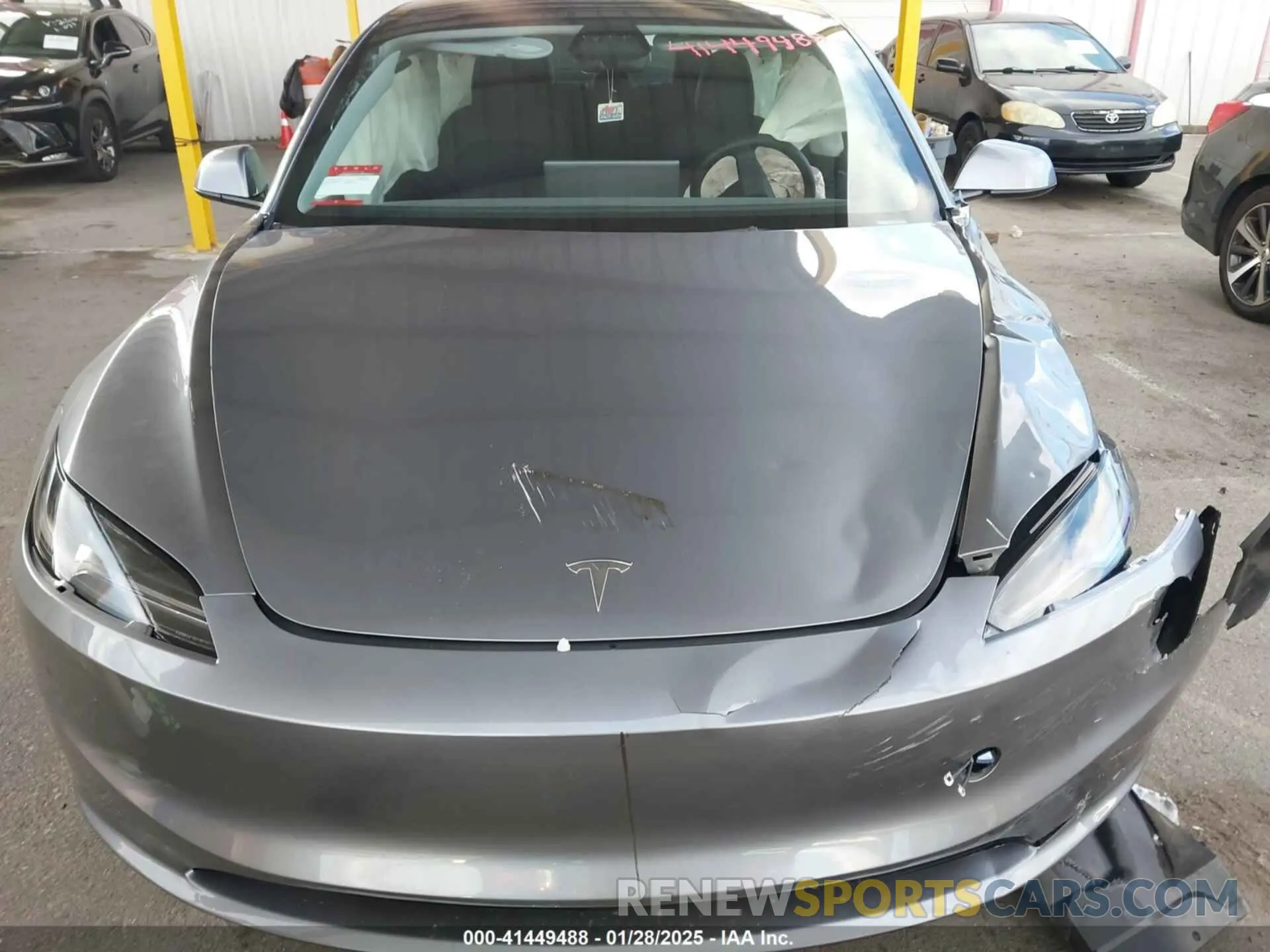 11 fotografías del automóvil dañado 5YJ3E1EBXSF912475 TESLA MODEL 3 2025