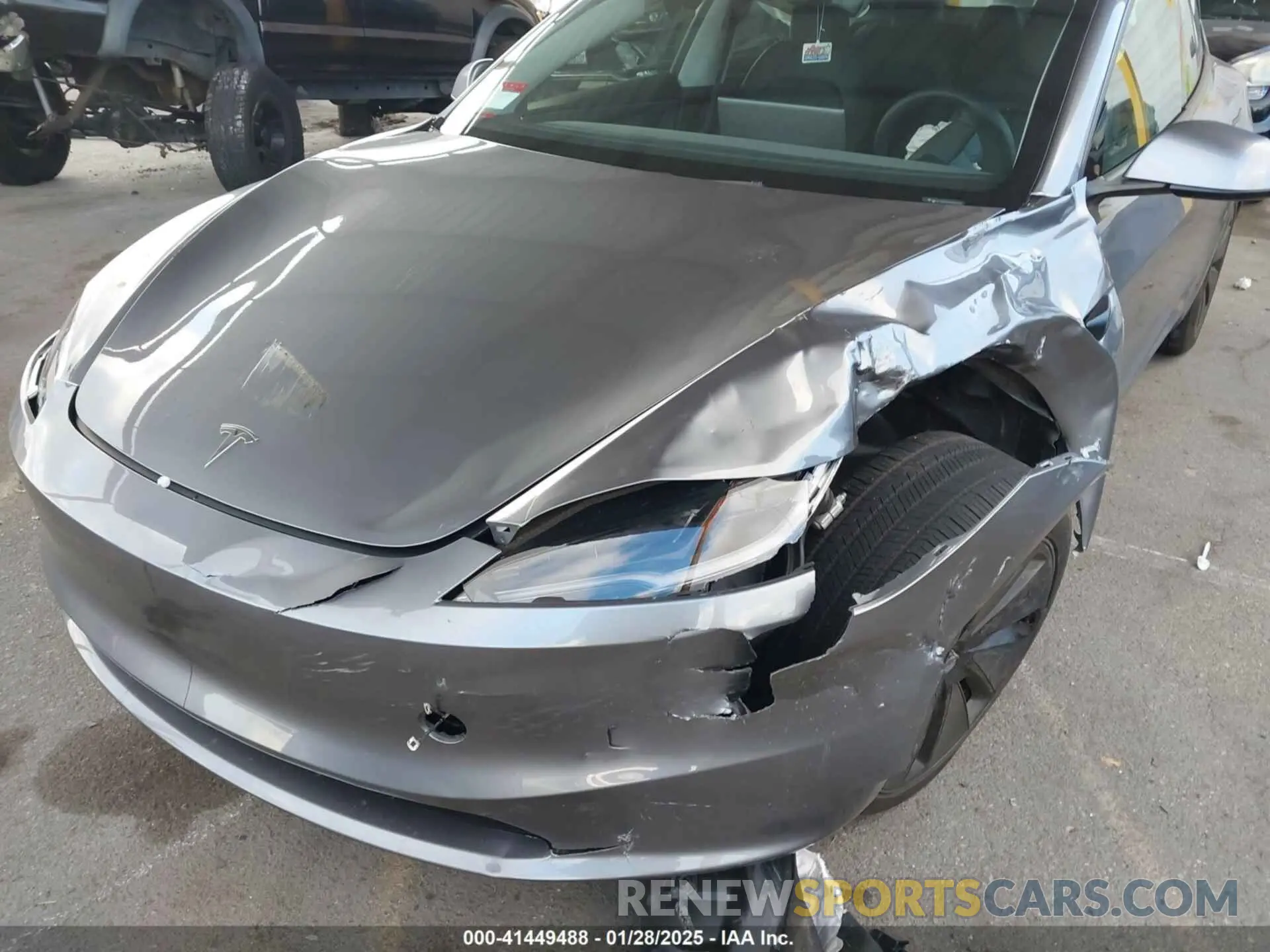 6 fotografías del automóvil dañado 5YJ3E1EBXSF912475 TESLA MODEL 3 2025