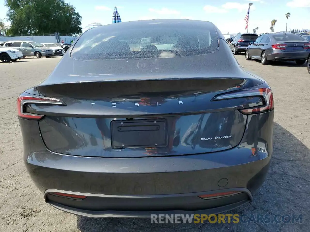 6 fotografías del automóvil dañado 5YJ3E1EBXSF939496 TESLA MODEL 3 2025