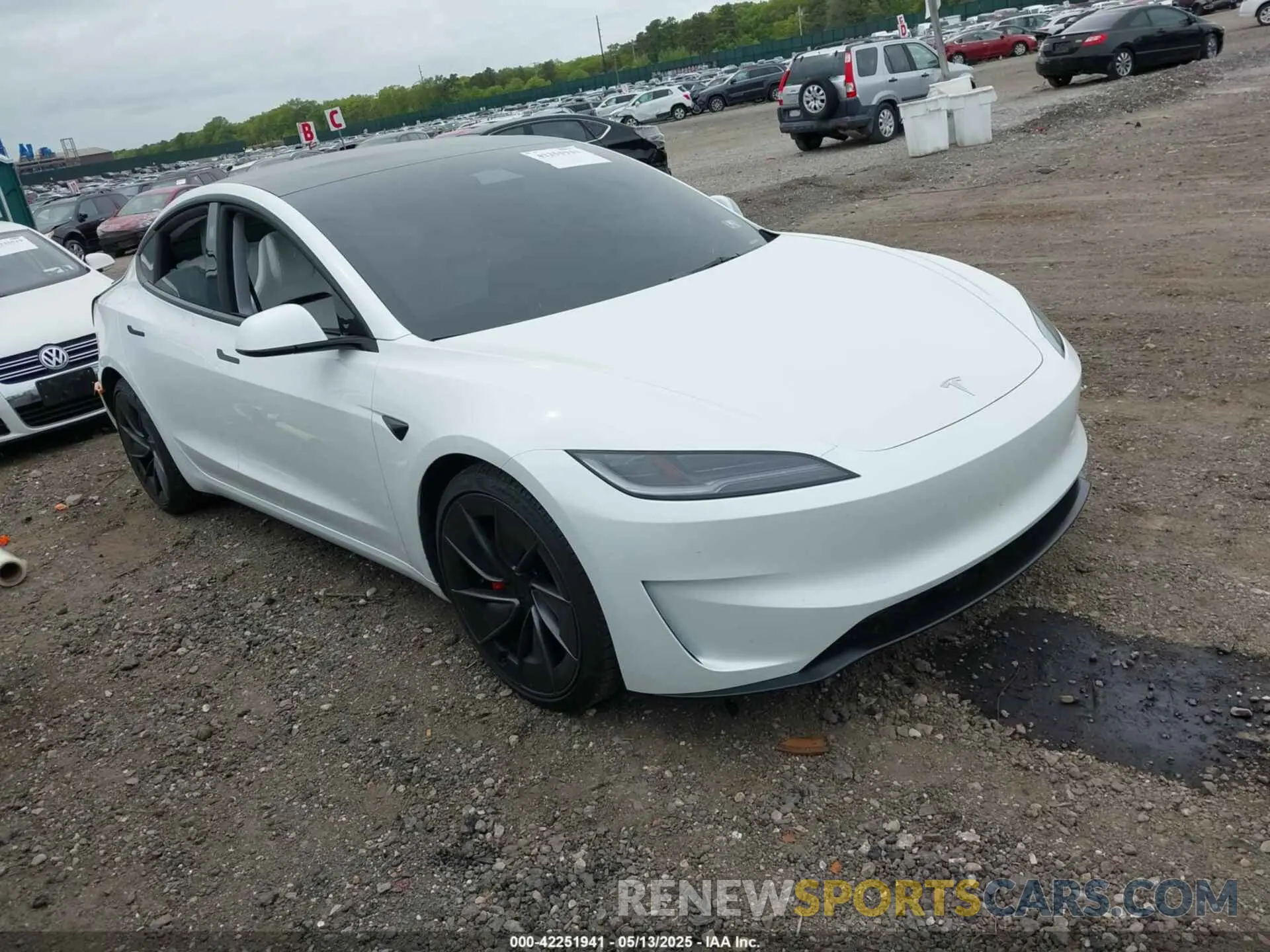 1 fotografías del automóvil dañado 5YJ3E1ET7SF939383 TESLA MODEL 3 2025