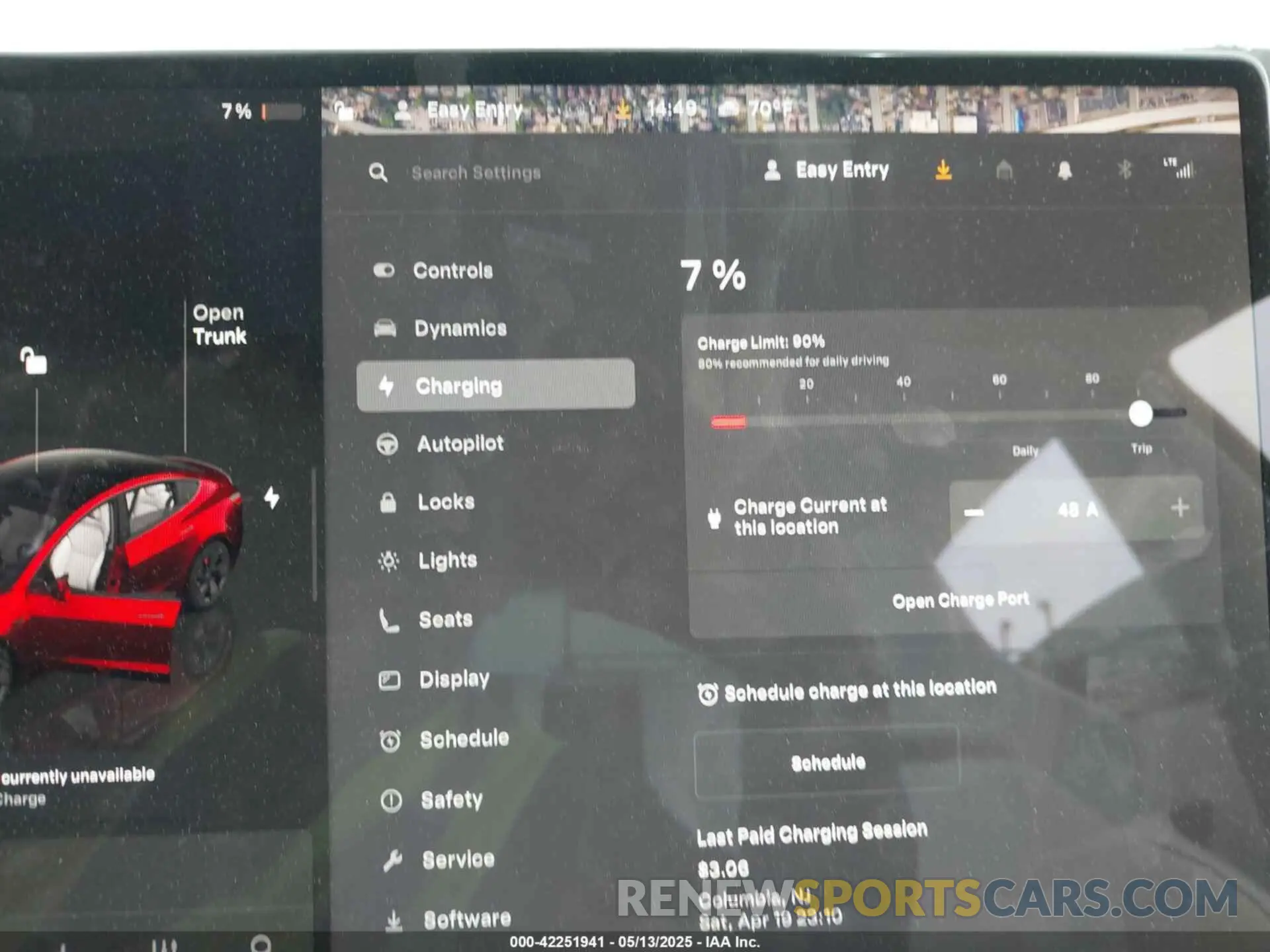 17 fotografías del automóvil dañado 5YJ3E1ET7SF939383 TESLA MODEL 3 2025
