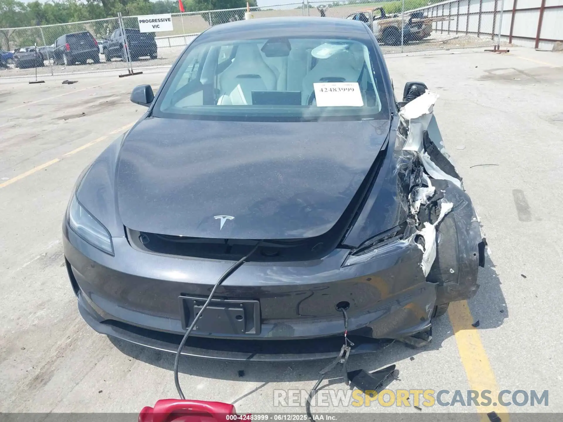6 fotografías del automóvil dañado 5YJ3E1ET8SF932622 TESLA MODEL 3 2025