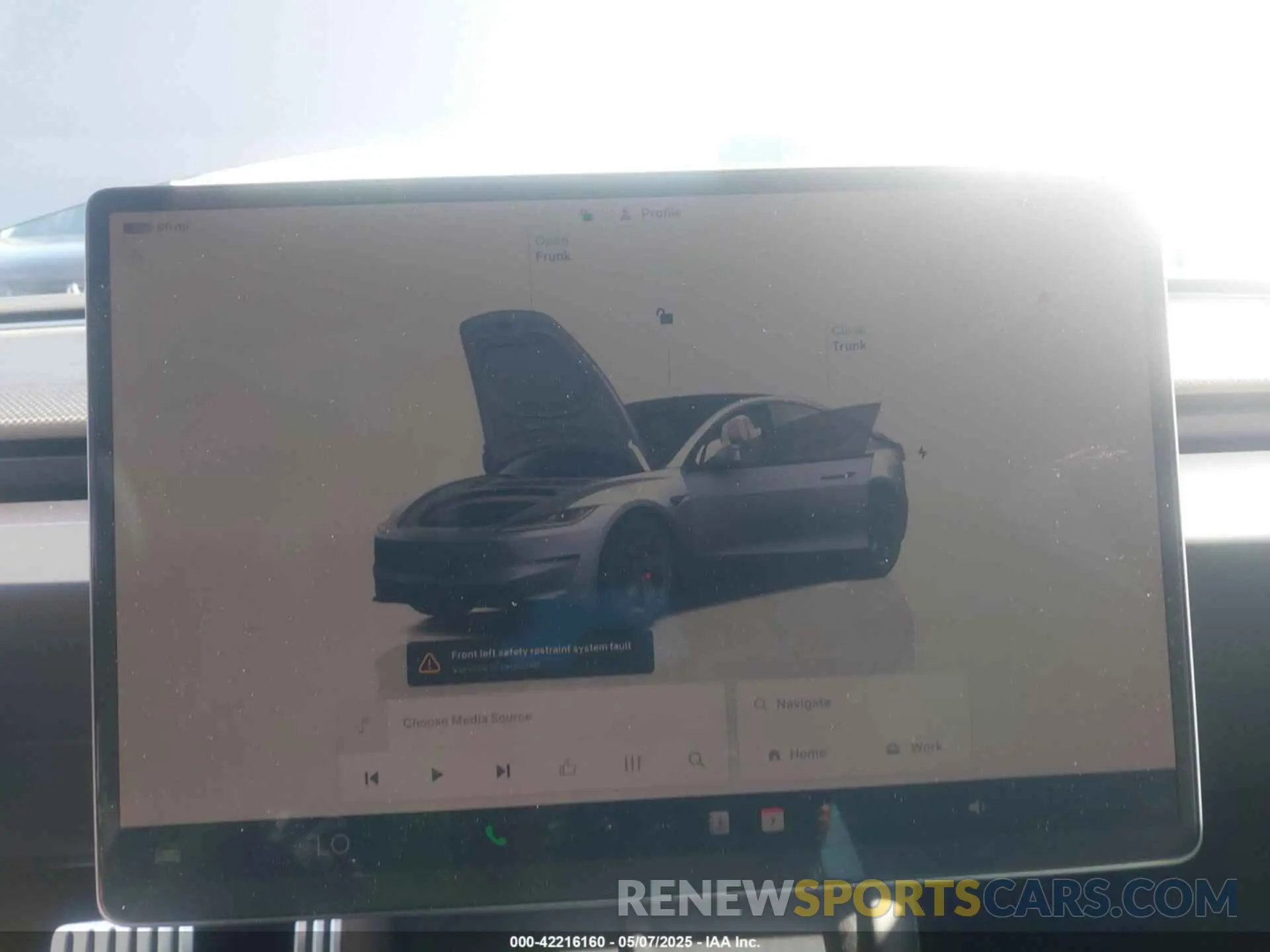 17 fotografías del automóvil dañado 5YJ3E1ETXSF941483 TESLA MODEL 3 2025
