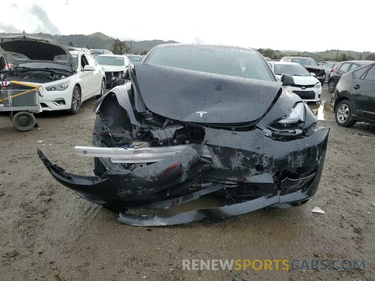 5 fotografías del automóvil dañado 5YJ3E1EA3PF678484 TESLA MODEL 3 AW 2023