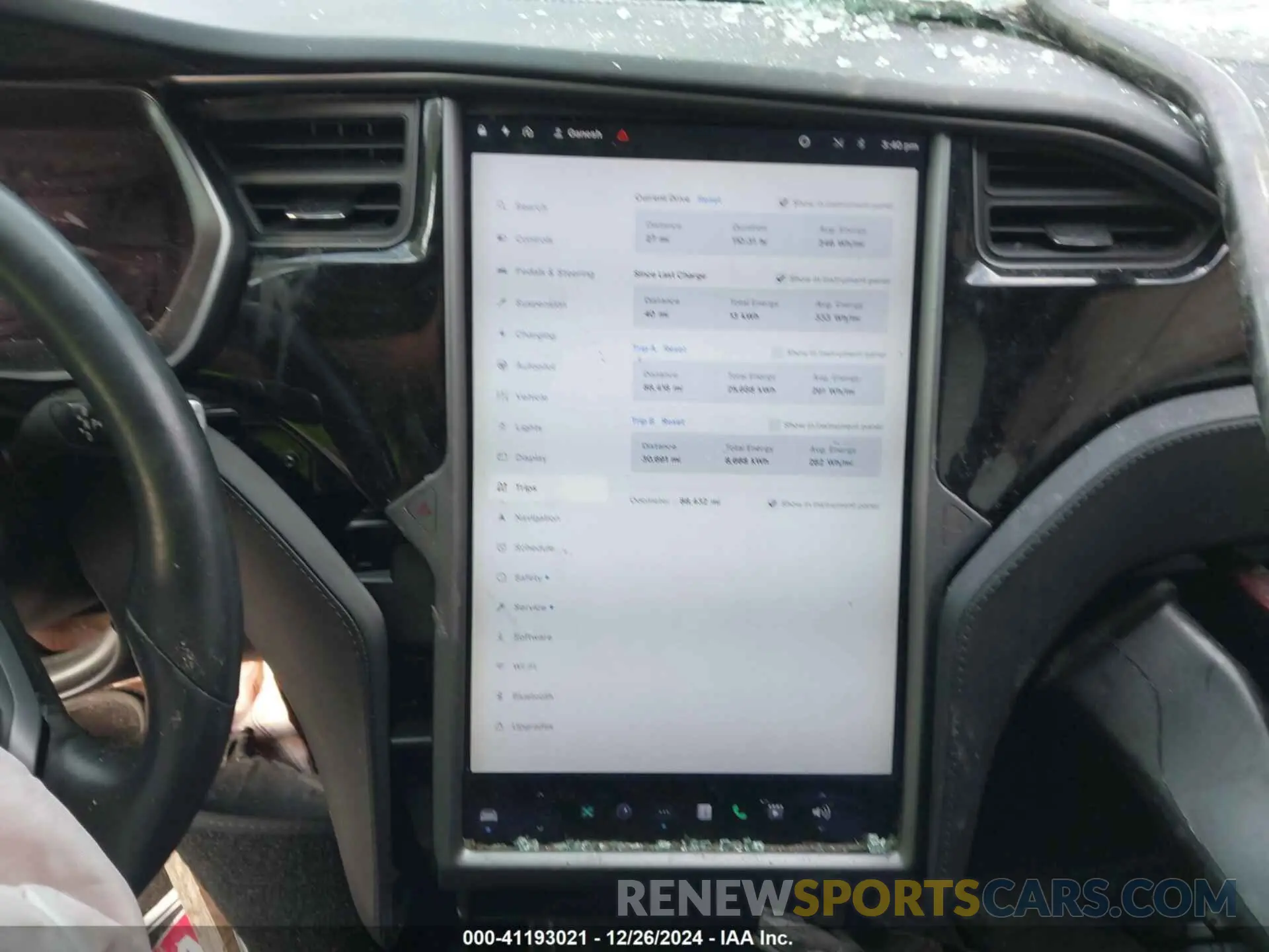 7 fotografías del automóvil dañado 5YJSA1E21KF304075 TESLA MODEL S 2019