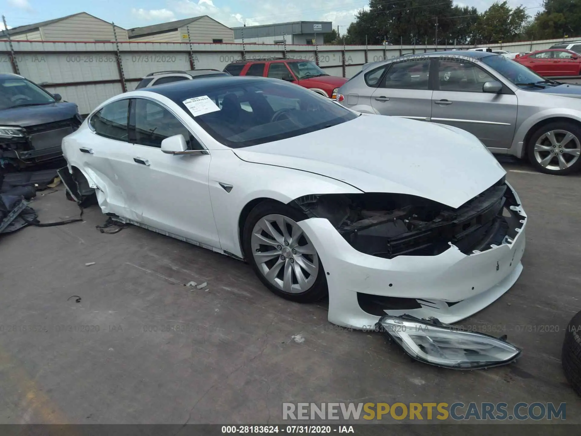 1 fotografías del automóvil dañado 5YJSA1E23KF332461 TESLA MODEL S 2019
