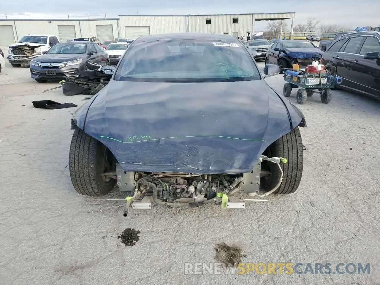 5 fotografías del automóvil dañado 5YJSA1E26KF311684 TESLA MODEL S 2019