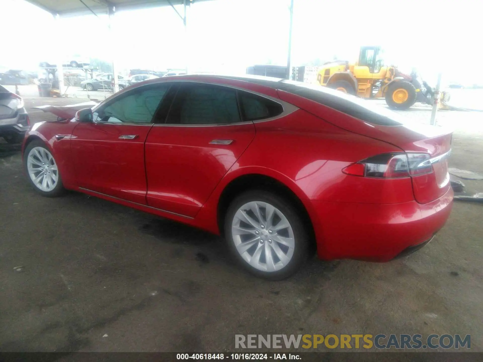 3 fotografías del automóvil dañado 5YJSA1E28KF335260 TESLA MODEL S 2019
