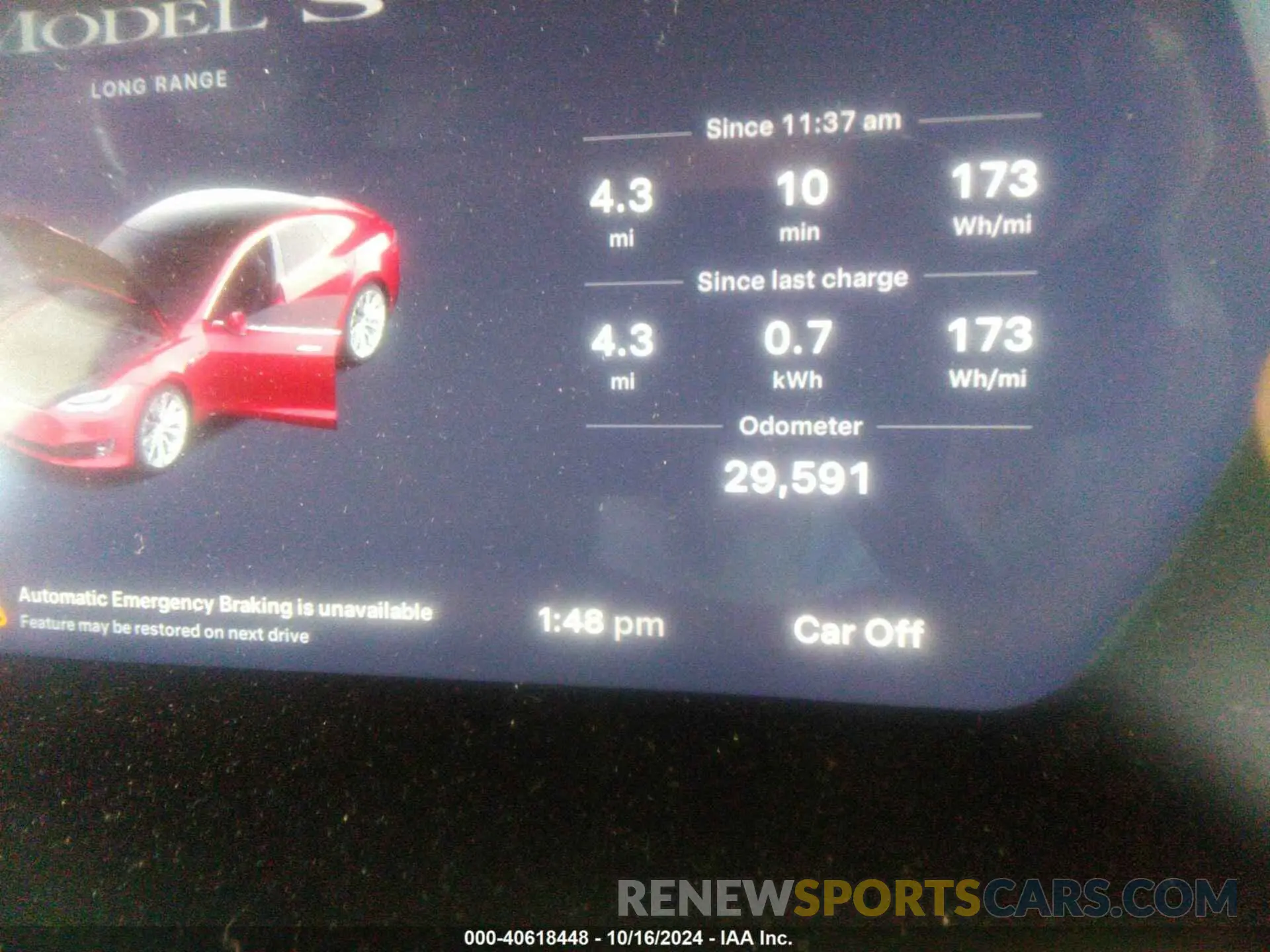 7 fotografías del automóvil dañado 5YJSA1E28KF335260 TESLA MODEL S 2019