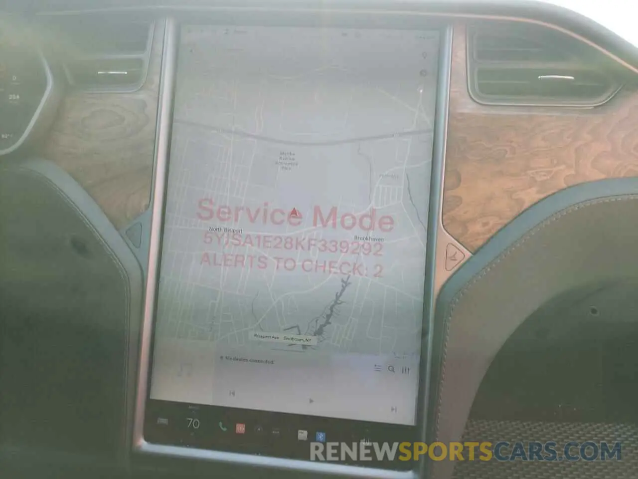 9 fotografías del automóvil dañado 5YJSA1E28KF339292 TESLA MODEL S 2019