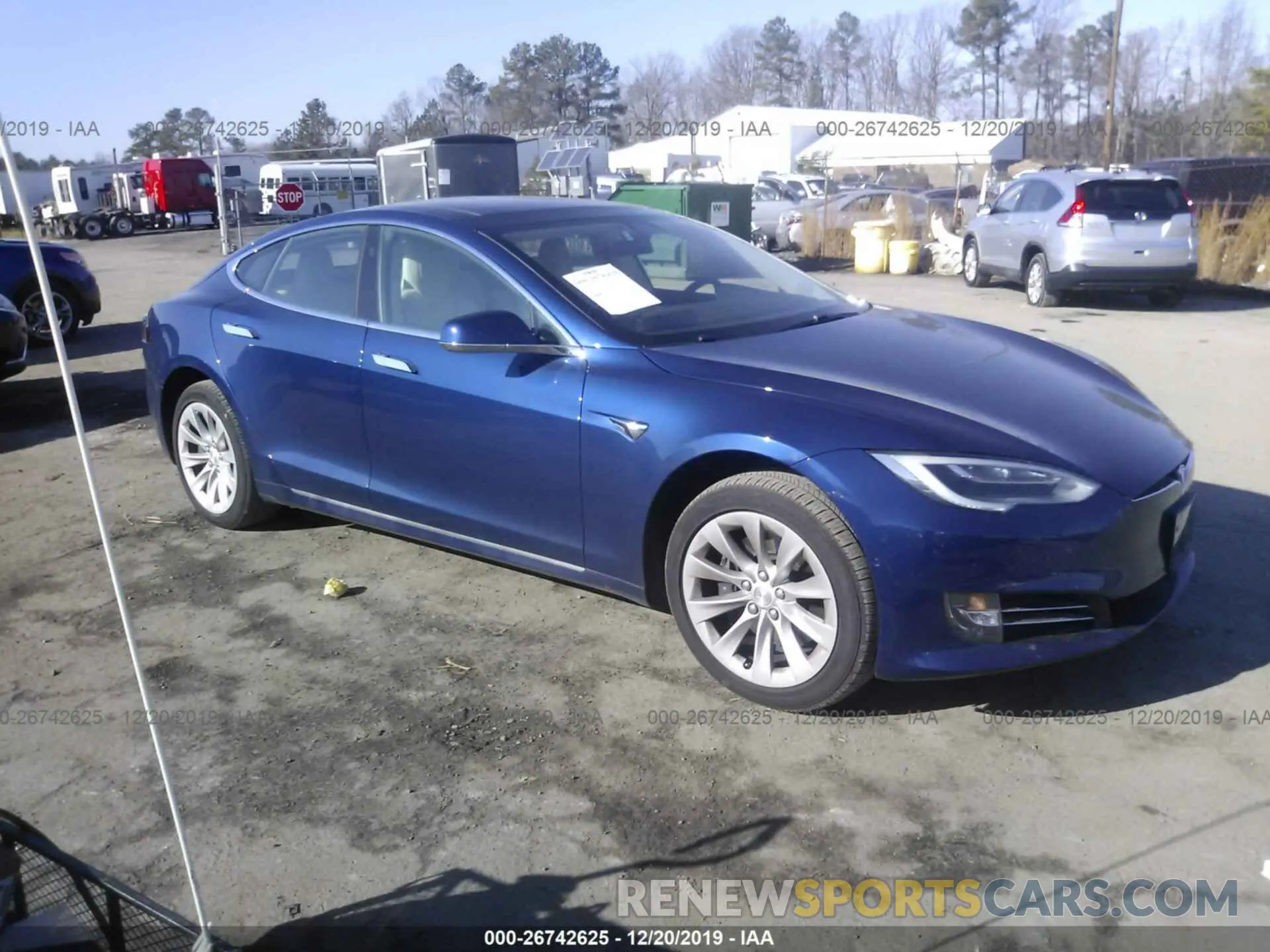 1 fotografías del automóvil dañado 5YJSA1E29KF305135 TESLA MODEL S 2019