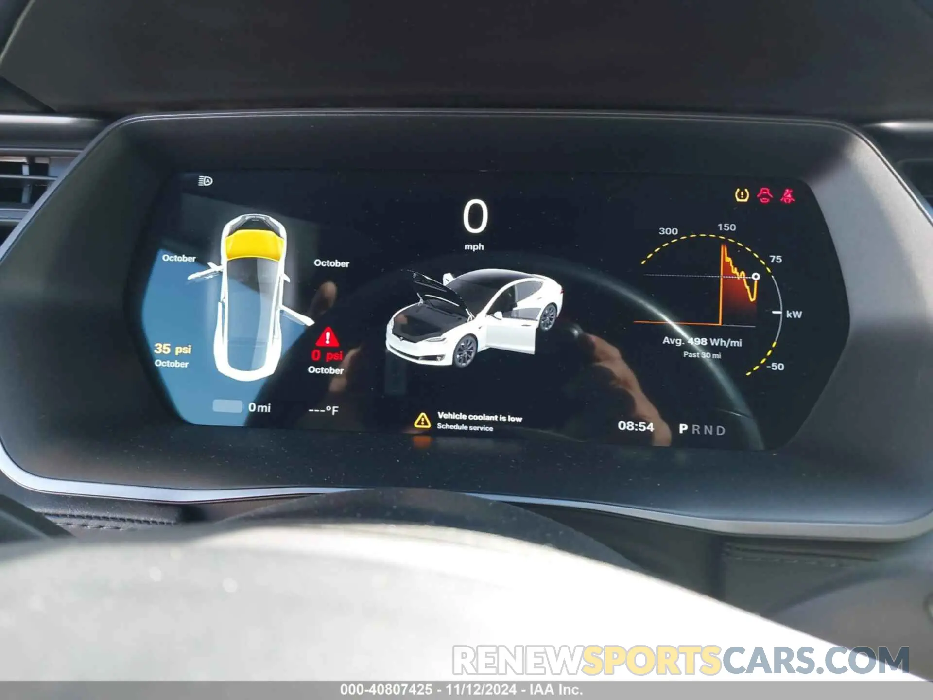 7 fotografías del automóvil dañado 5YJSA1E29KF309492 TESLA MODEL S 2019