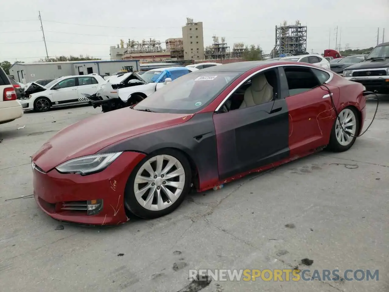 1 fotografías del automóvil dañado 5YJSA1E29KF347384 TESLA MODEL S 2019