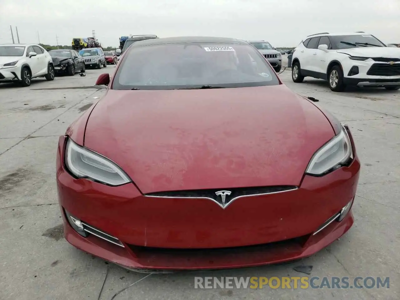 5 fotografías del automóvil dañado 5YJSA1E29KF347384 TESLA MODEL S 2019