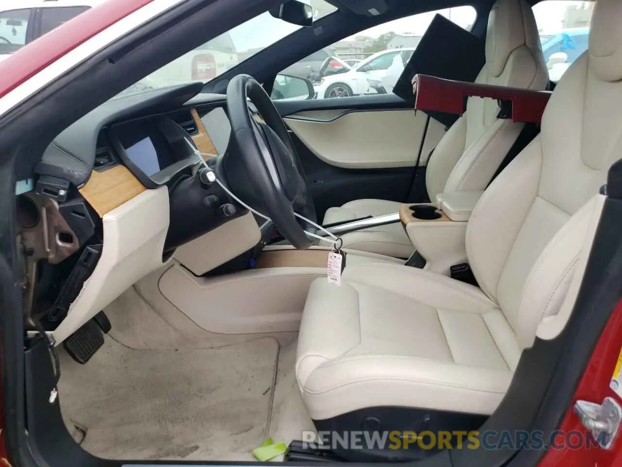 7 fotografías del automóvil dañado 5YJSA1E29KF347384 TESLA MODEL S 2019