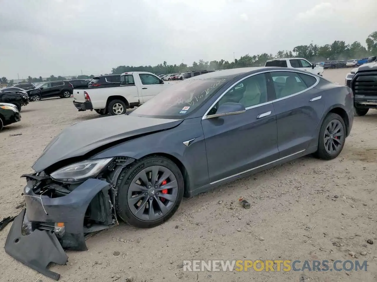 1 fotografías del automóvil dañado 5YJSA1E44KF349058 TESLA MODEL S 2019