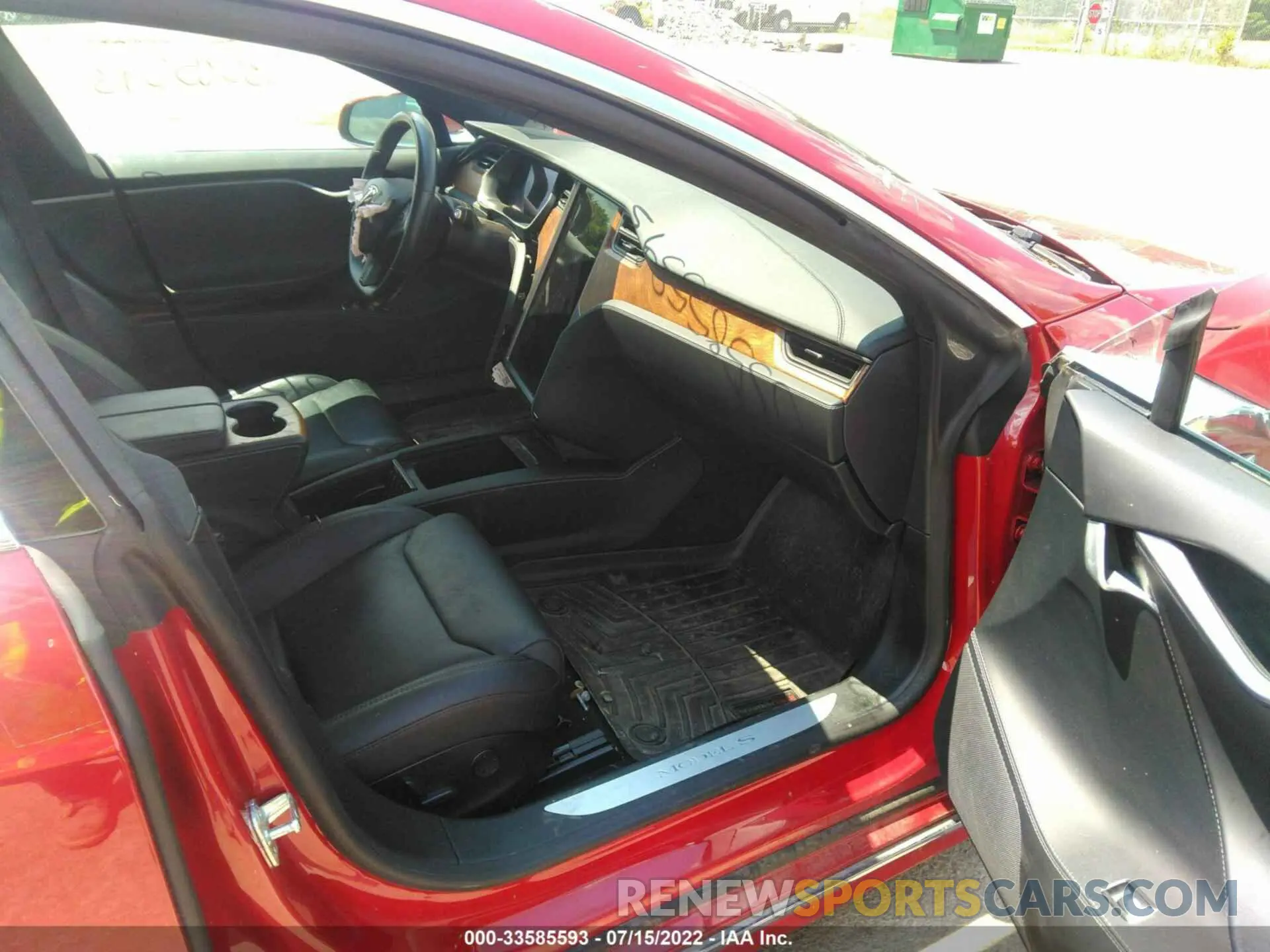 5 fotografías del automóvil dañado 5YJSA1E46KF343178 TESLA MODEL S 2019