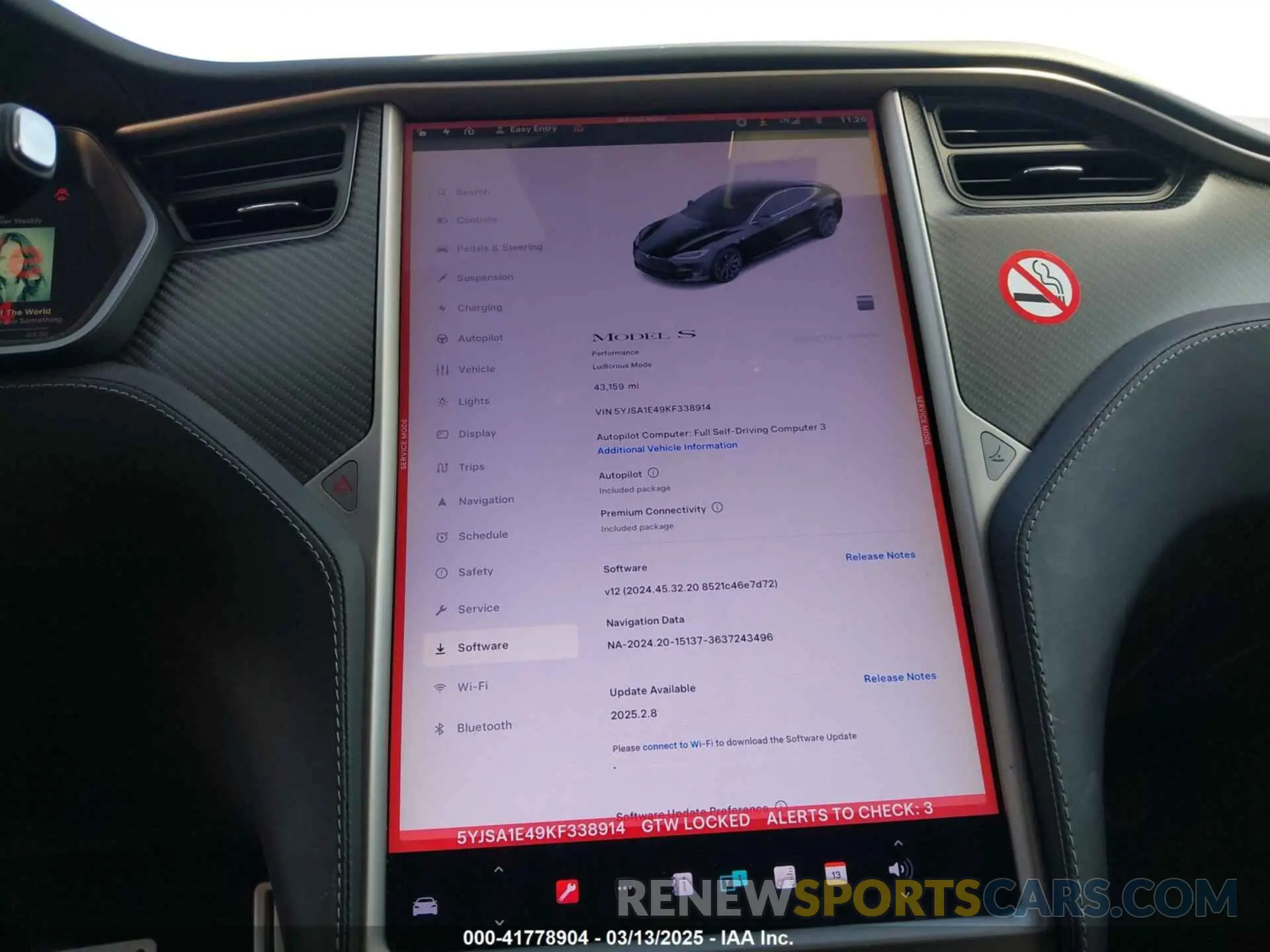 18 fotografías del automóvil dañado 5YJSA1E49KF338914 TESLA MODEL S 2019