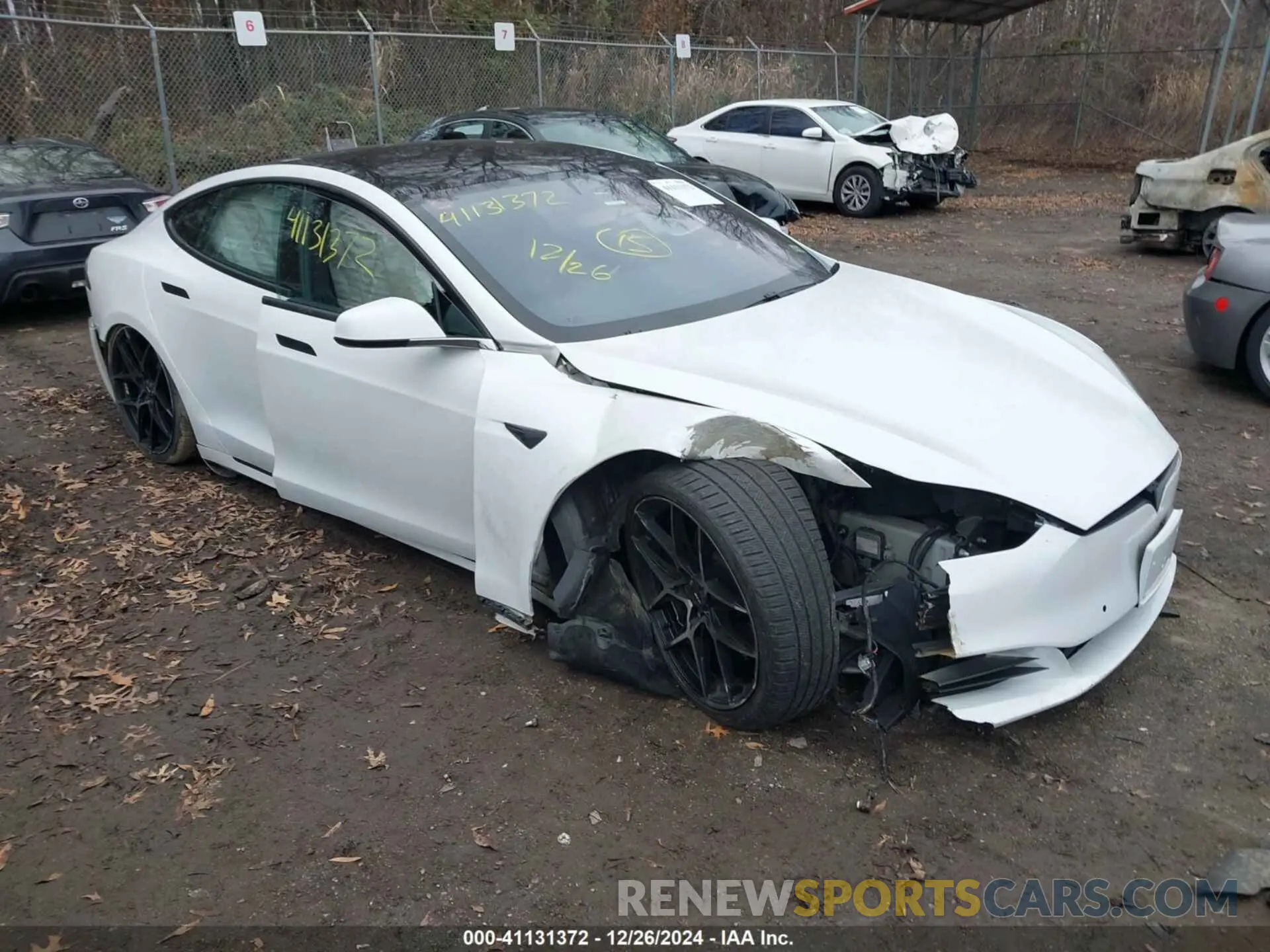1 fotografías del automóvil dañado 5YJSA1E23LF389065 TESLA MODEL S 2020