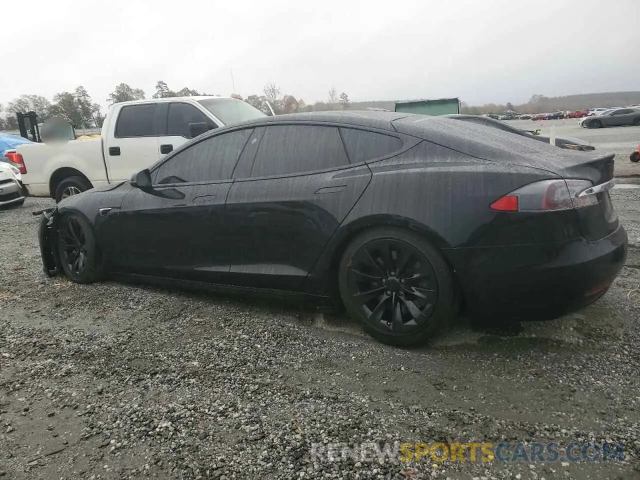 2 fotografías del automóvil dañado 5YJSA1E23LF409332 TESLA MODEL S 2020