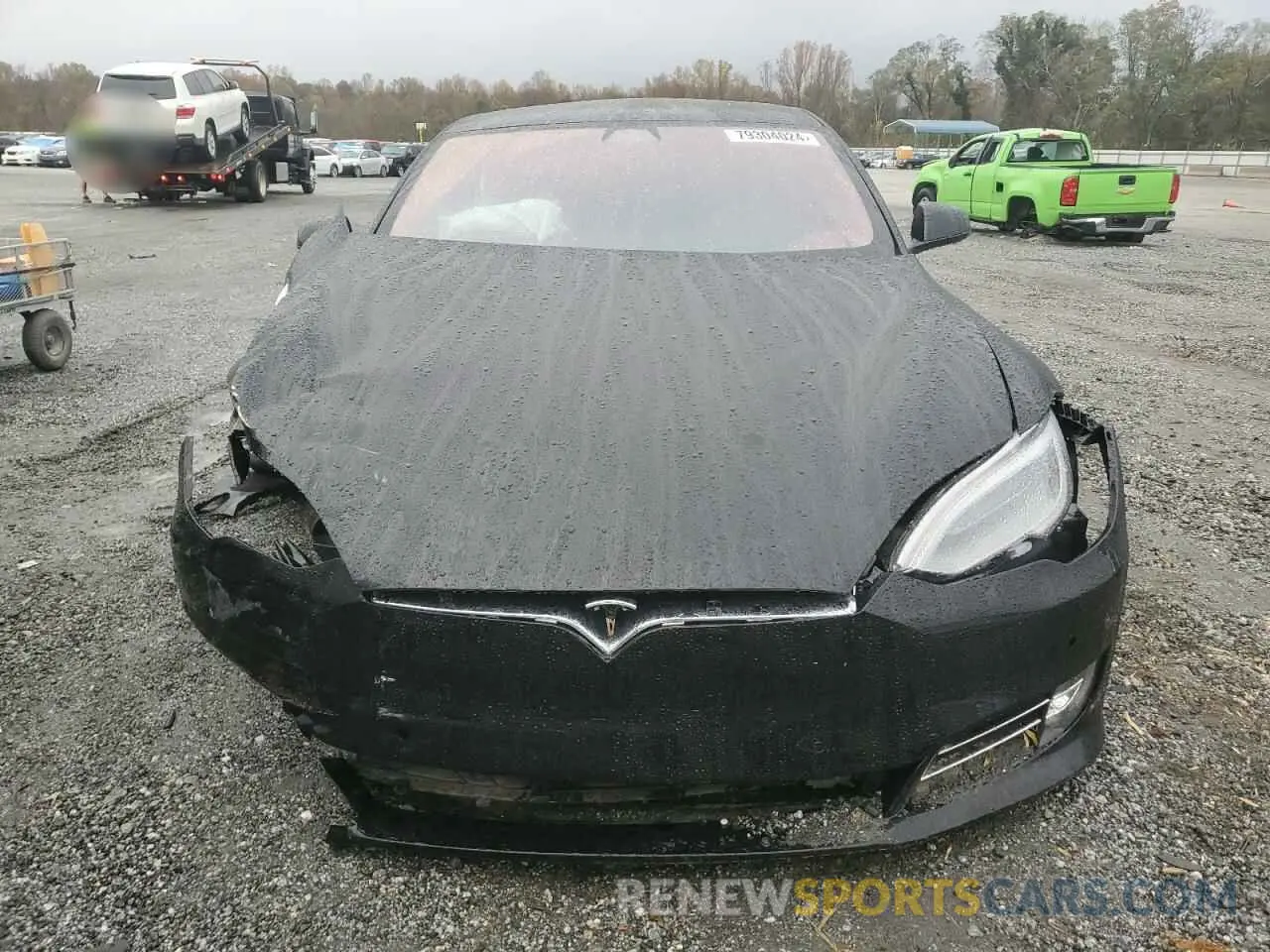 5 fotografías del automóvil dañado 5YJSA1E23LF409332 TESLA MODEL S 2020
