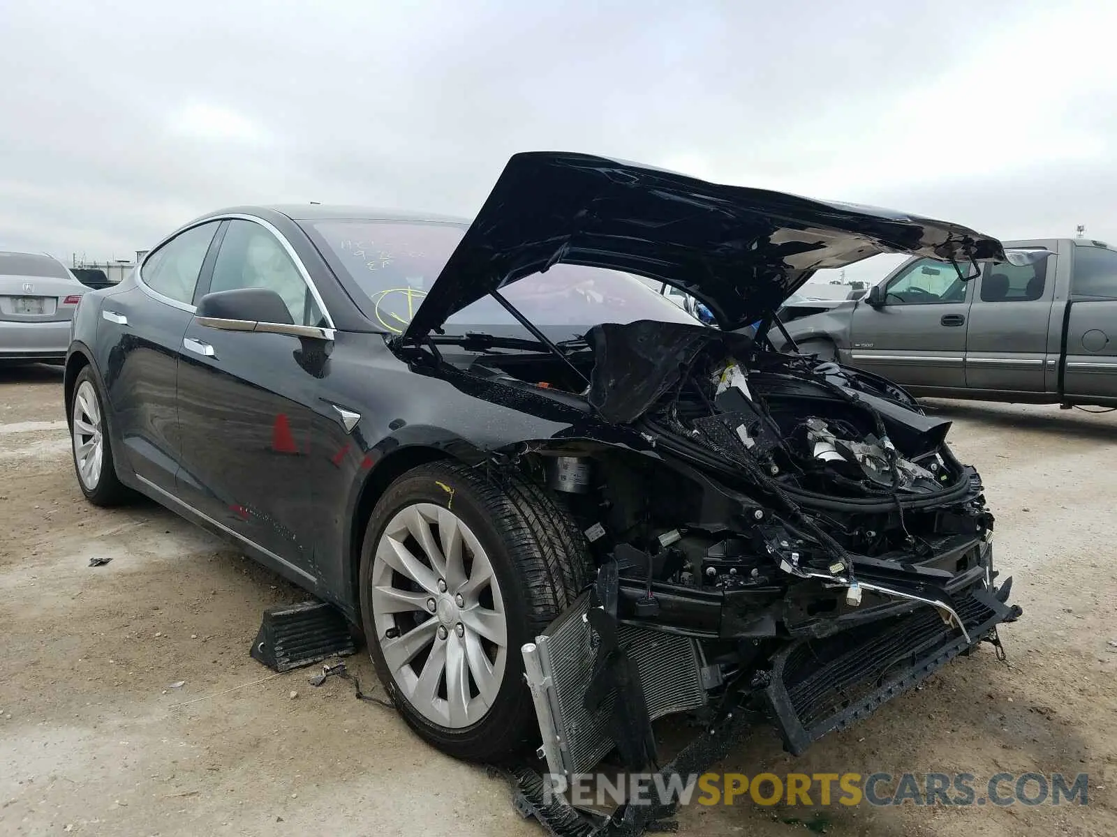 1 fotografías del automóvil dañado 5YJSA1E25LF358951 TESLA MODEL S 2020