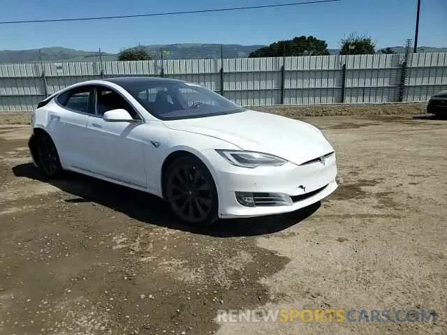 10 fotografías del automóvil dañado 5YJSA1E29LF365241 TESLA MODEL S 2020
