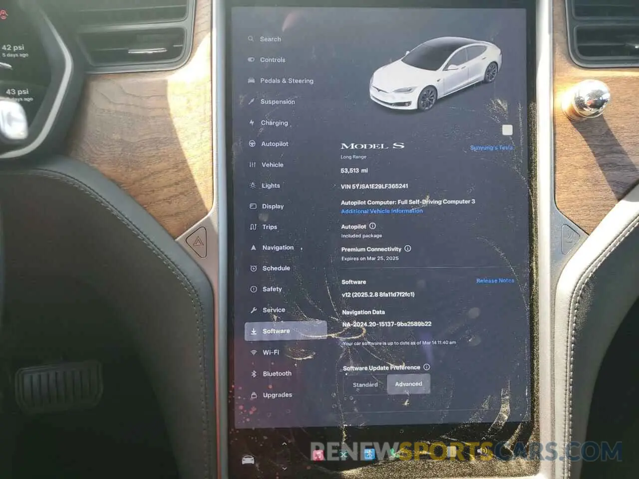 9 fotografías del automóvil dañado 5YJSA1E29LF365241 TESLA MODEL S 2020