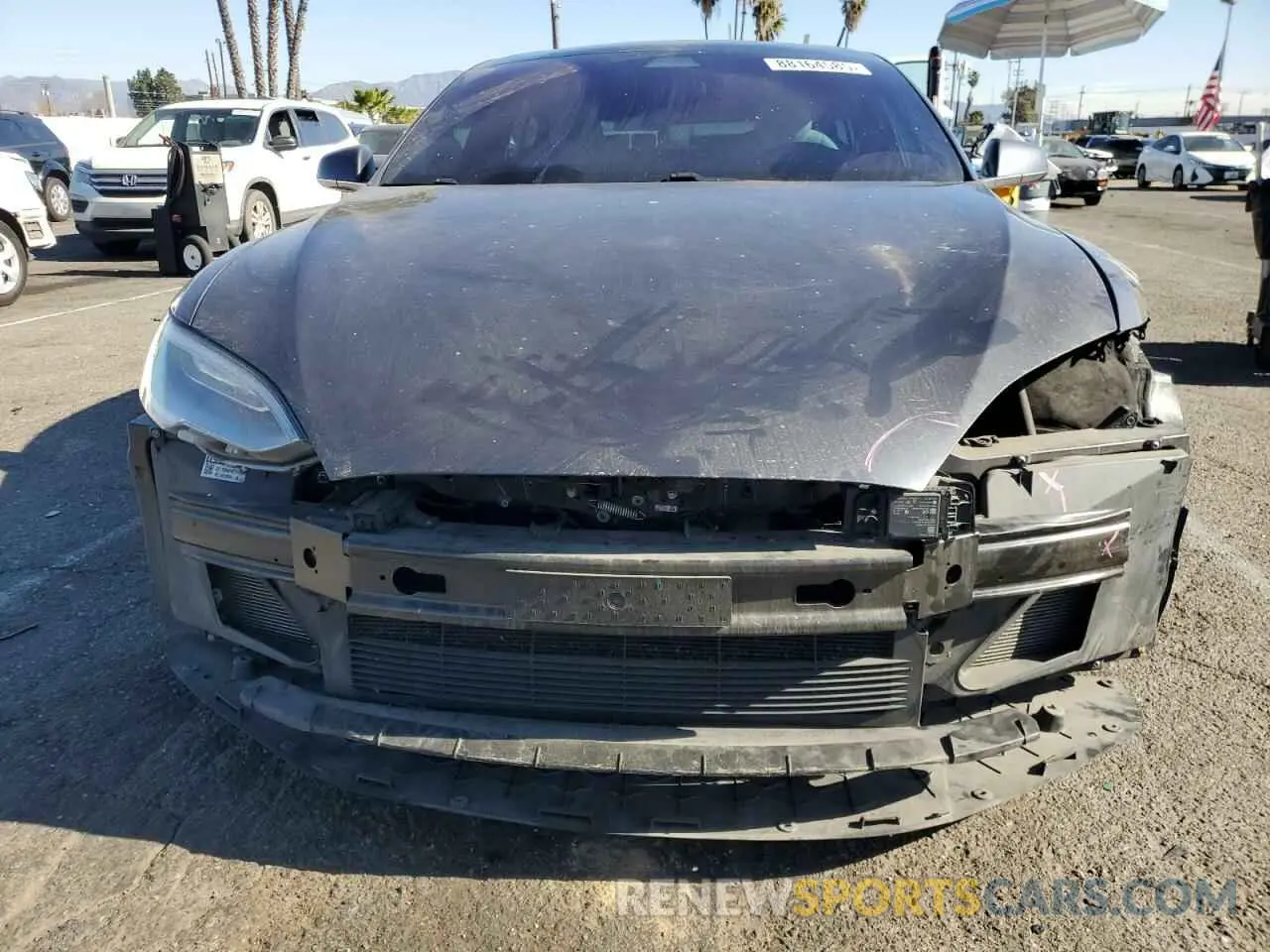 5 fotografías del automóvil dañado 5YJSA1E29LF366969 TESLA MODEL S 2020