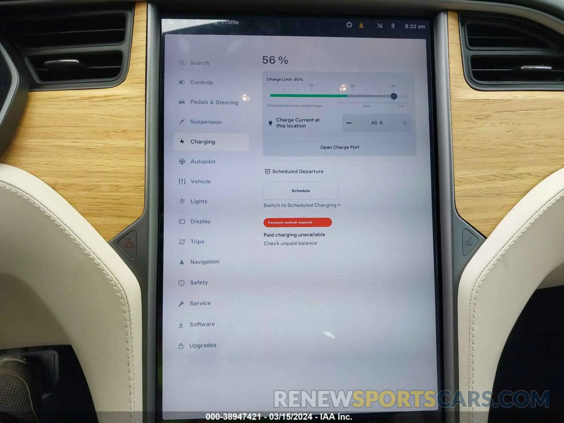 16 fotografías del automóvil dañado 5YJSA1E29LF416172 TESLA MODEL S 2020