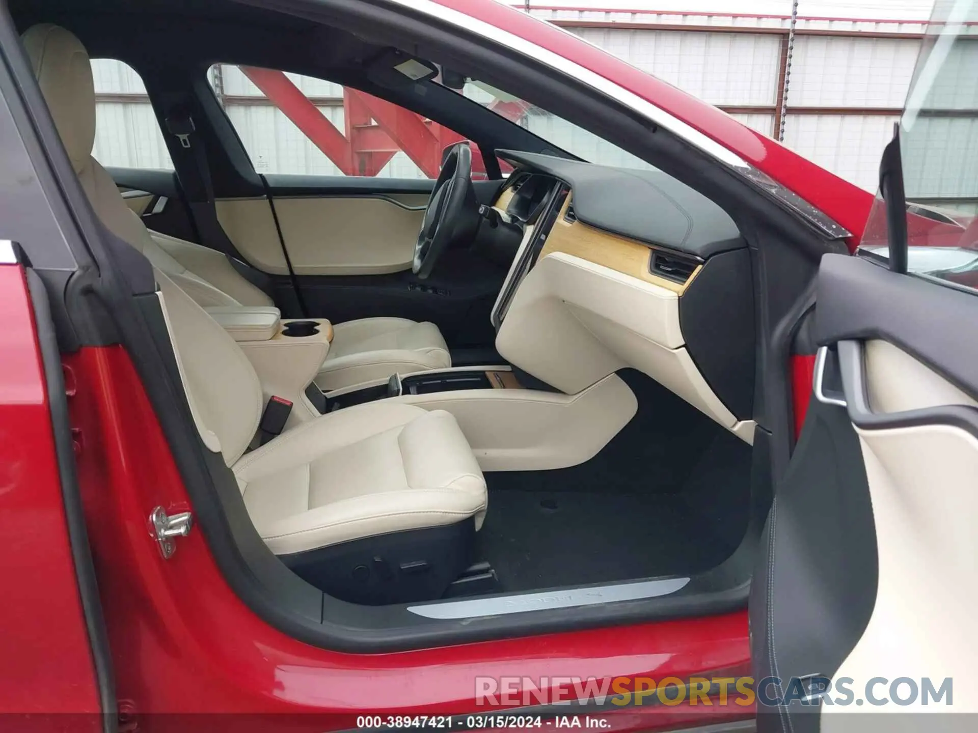 5 fotografías del automóvil dañado 5YJSA1E29LF416172 TESLA MODEL S 2020