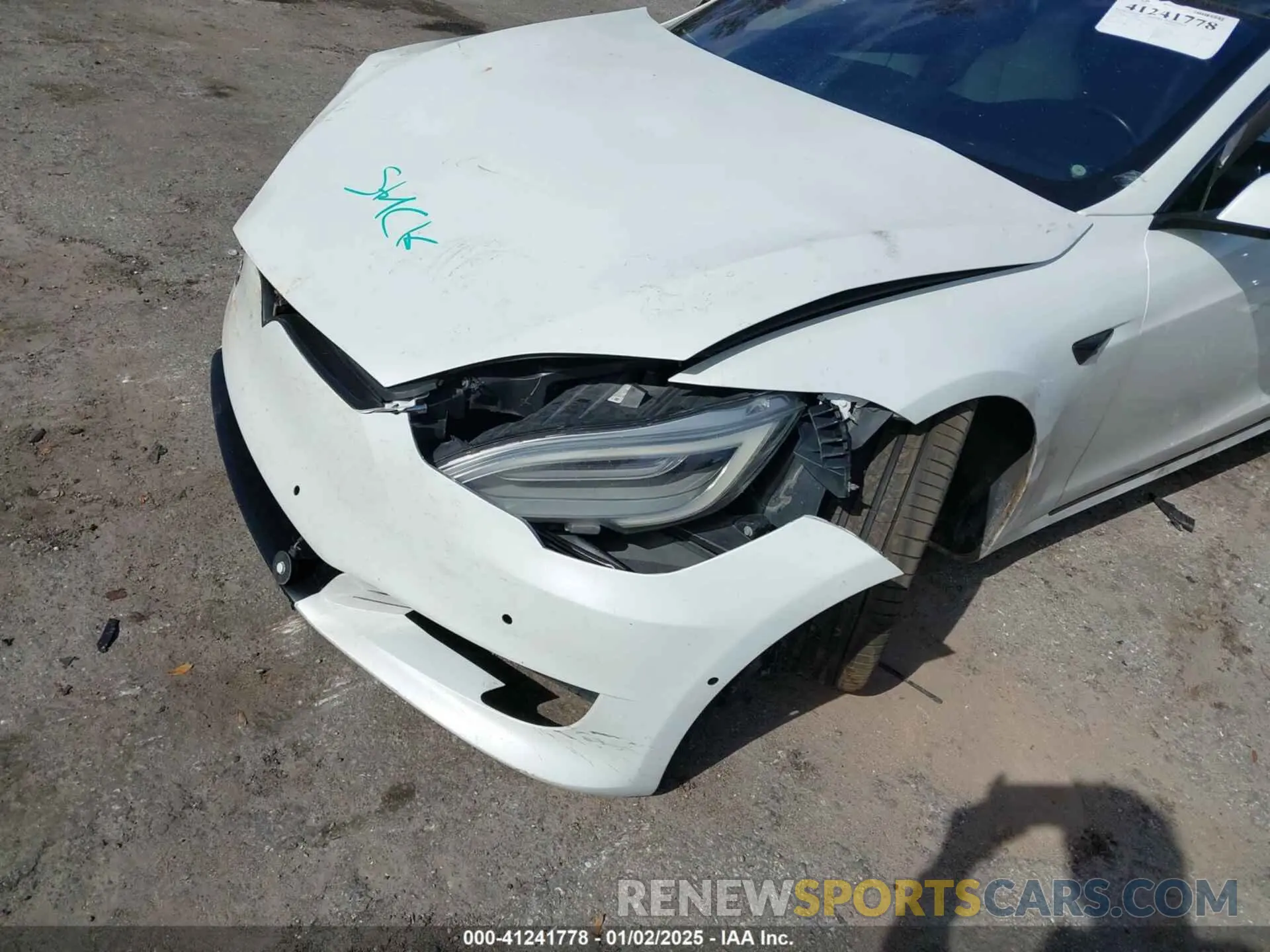 6 fotografías del automóvil dañado 5YJSA1E2XLF360260 TESLA MODEL S 2020