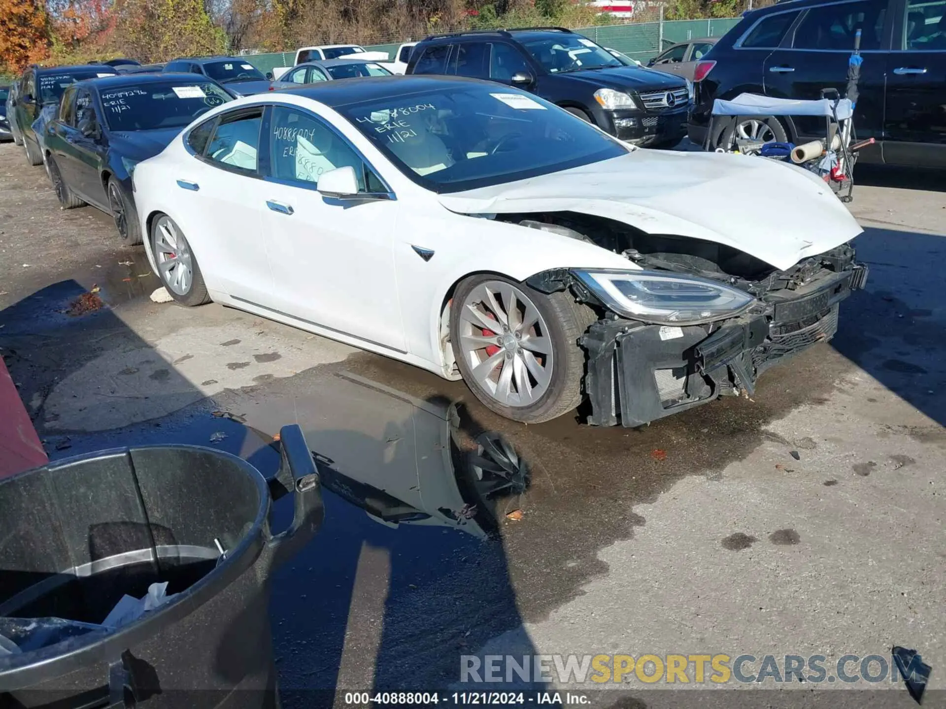 1 fotografías del automóvil dañado 5YJSA1E43LF355354 TESLA MODEL S 2020