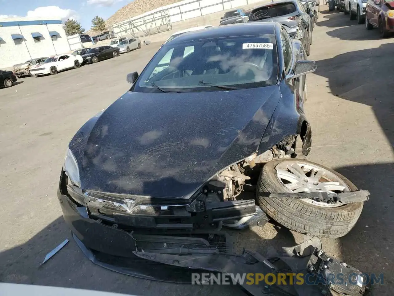 5 fotografías del automóvil dañado 5YJSA1E45LF382717 TESLA MODEL S 2020