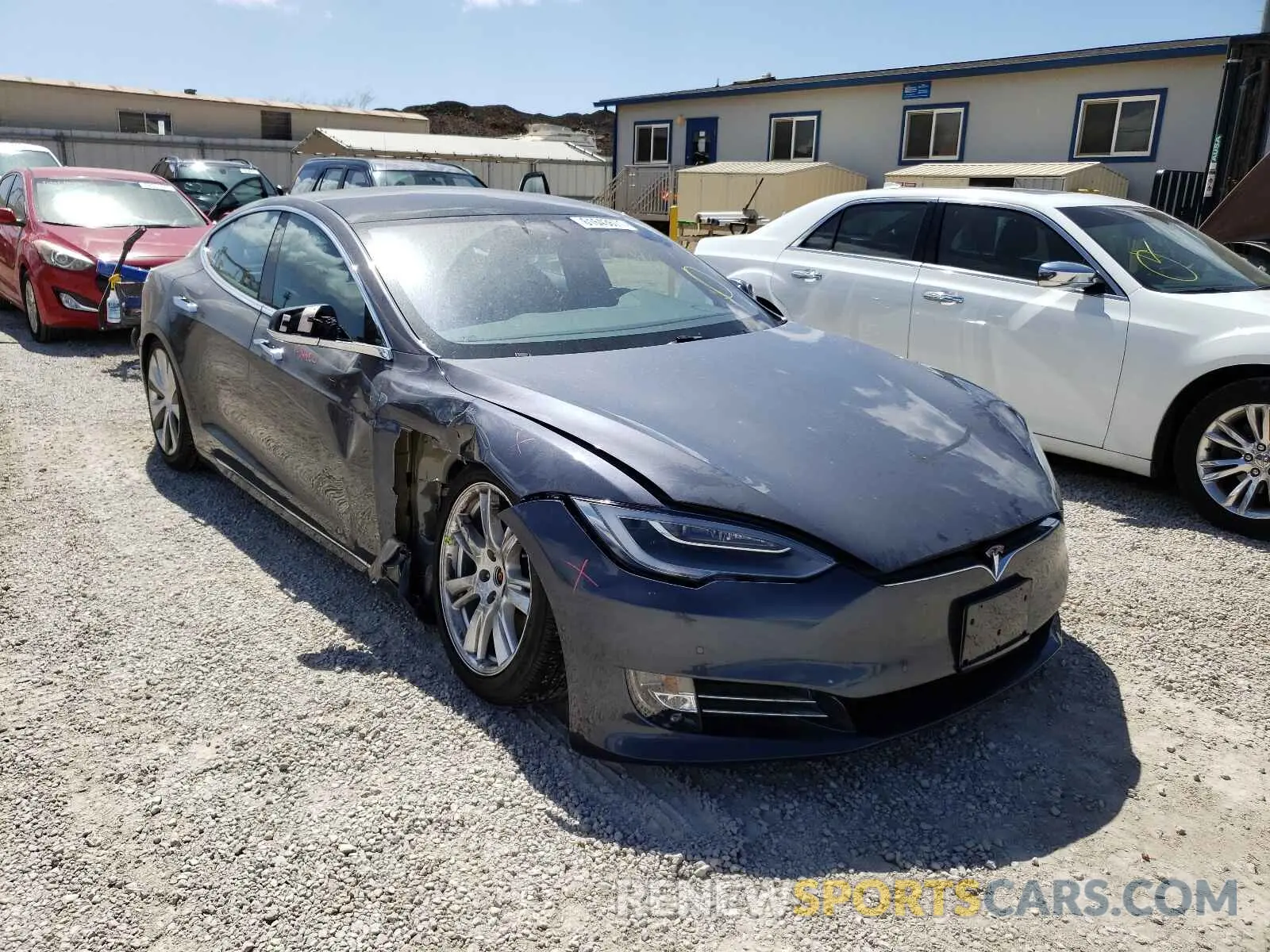 1 fotografías del automóvil dañado 5YJSA1E22MF425359 TESLA MODEL S 2021