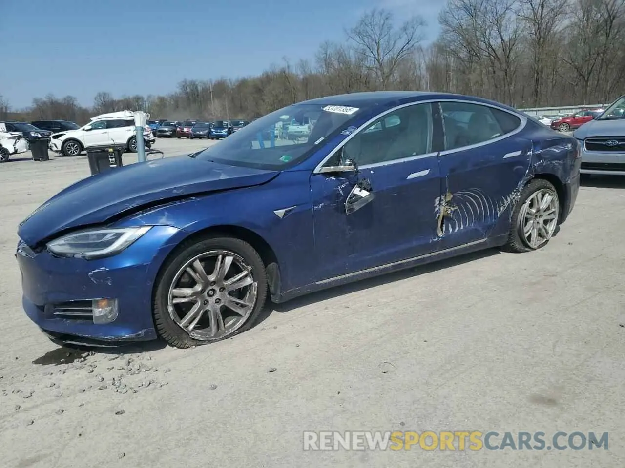 1 fotografías del automóvil dañado 5YJSA1E26MF426210 TESLA MODEL S 2021