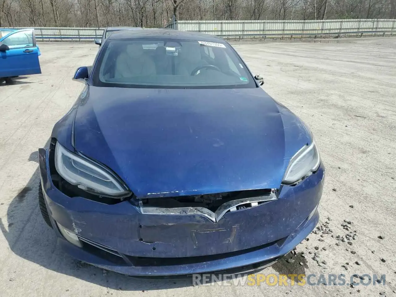 5 fotografías del automóvil dañado 5YJSA1E26MF426210 TESLA MODEL S 2021