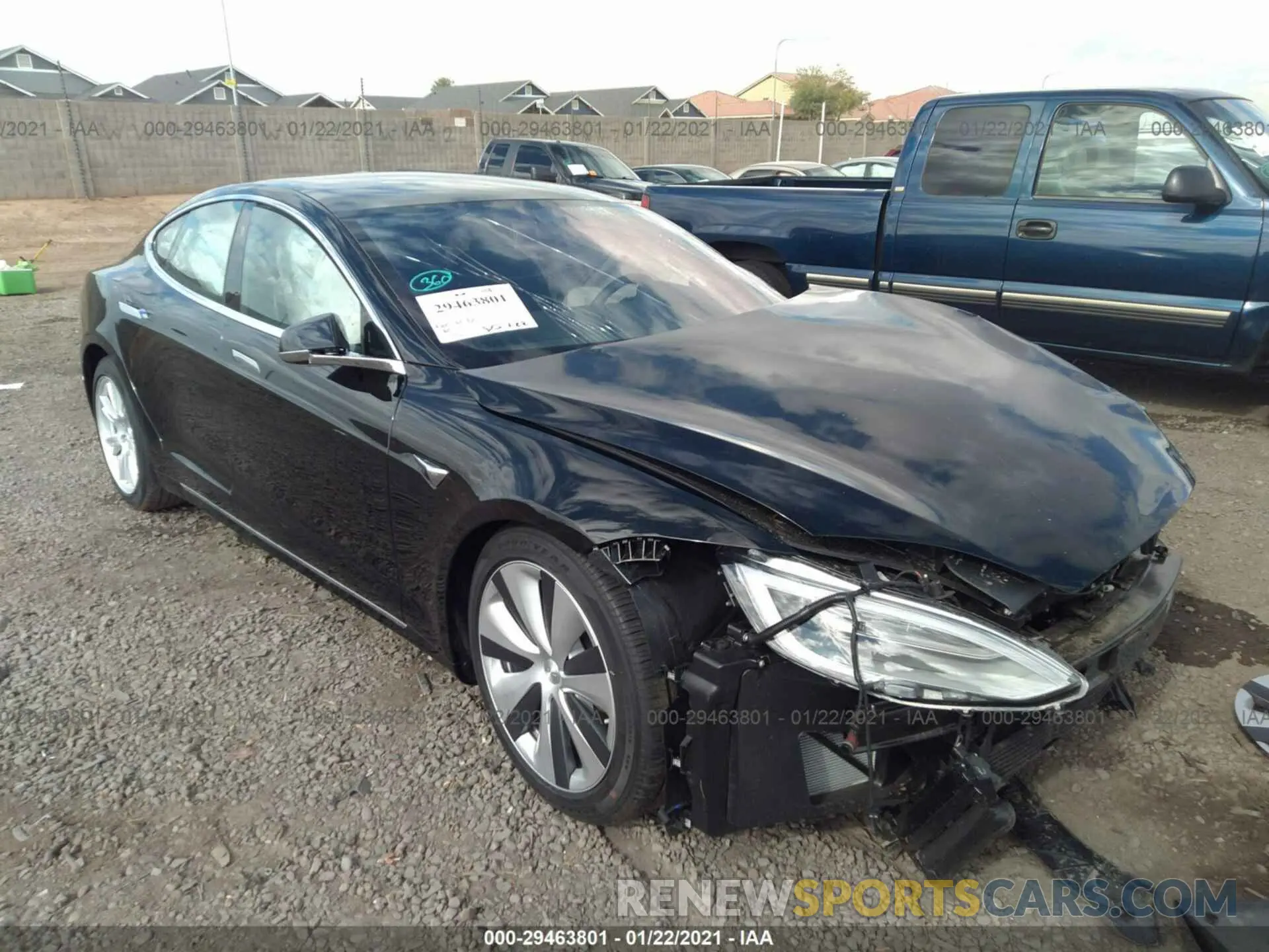 1 fotografías del automóvil dañado 5YJSA1E26MF427079 TESLA MODEL S 2021