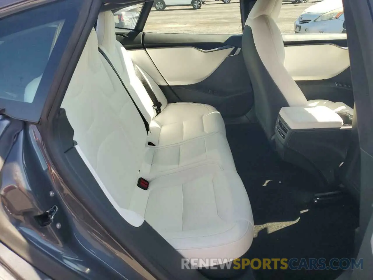 10 fotografías del automóvil dañado 5YJSA1E28MF425611 TESLA MODEL S 2021