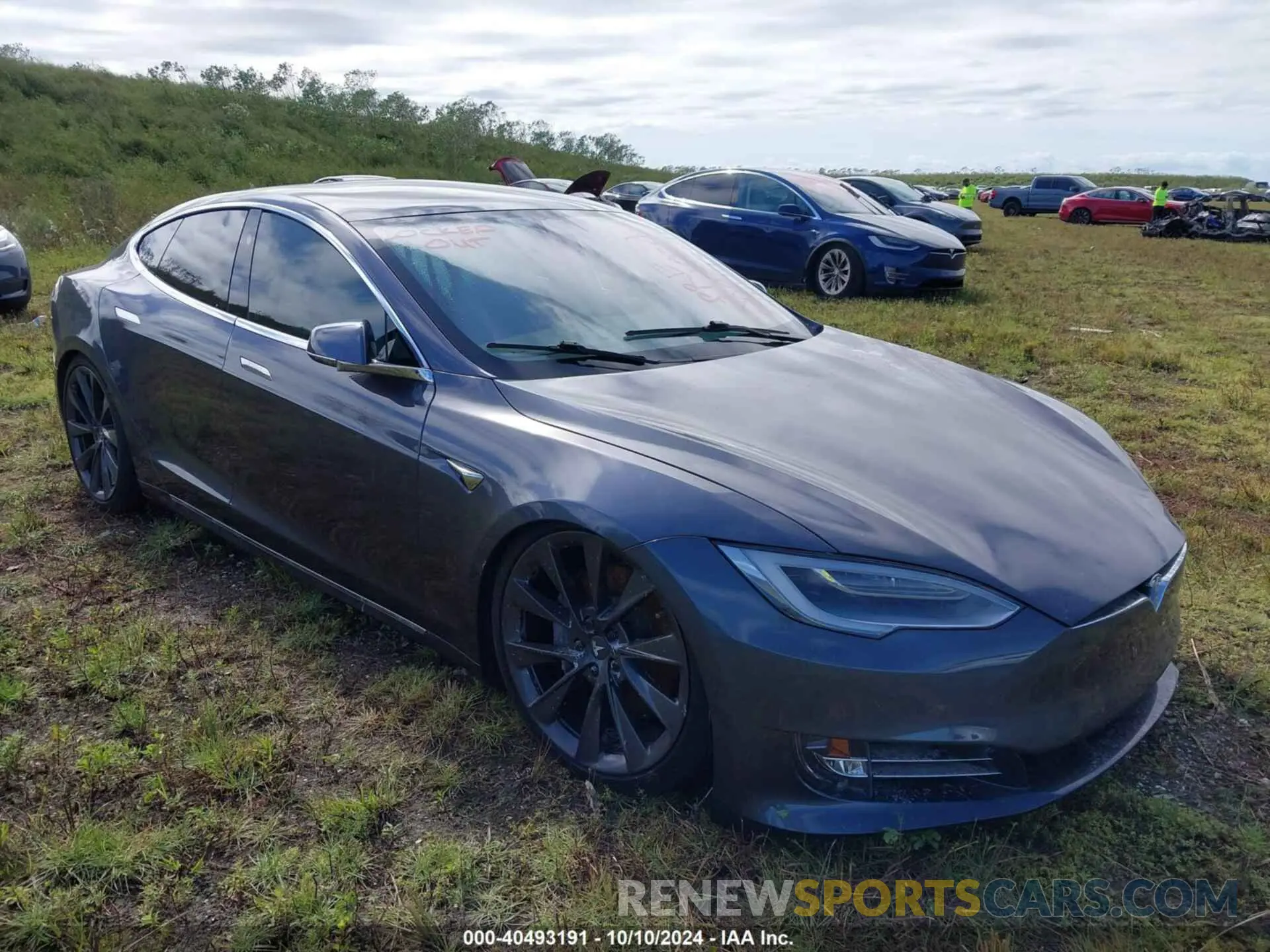 1 fotografías del automóvil dañado 5YJSA1E2XMF419180 TESLA MODEL S 2021