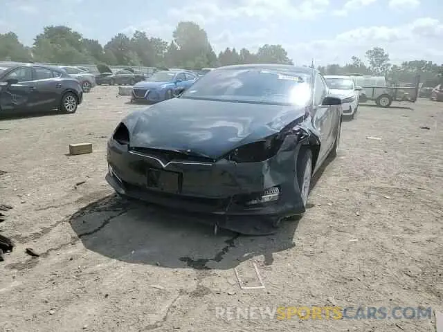 14 fotografías del automóvil dañado 5YJSA1E2XMF426999 TESLA MODEL S 2021