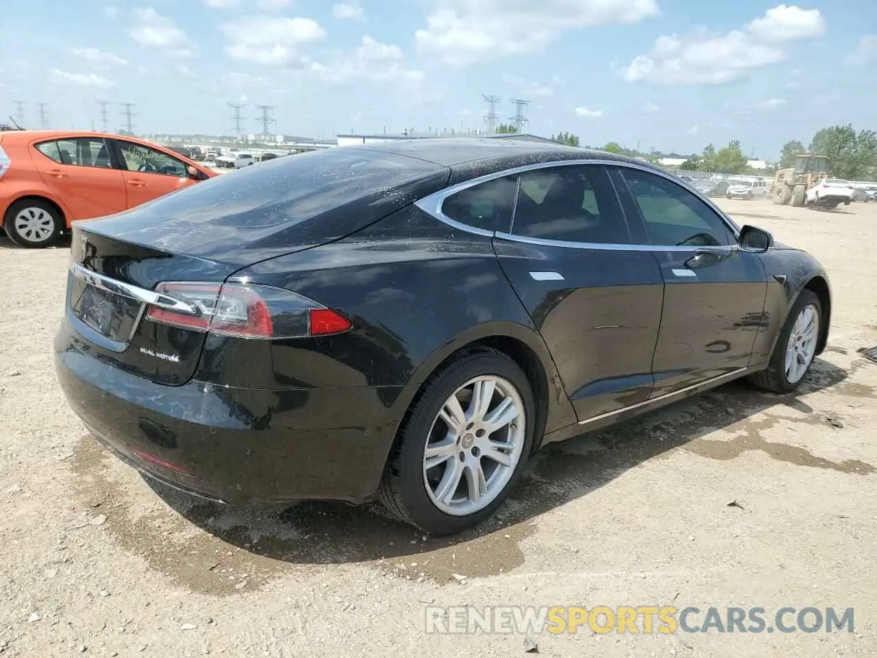 3 fotografías del automóvil dañado 5YJSA1E2XMF426999 TESLA MODEL S 2021